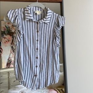Maeve collared button down shirt